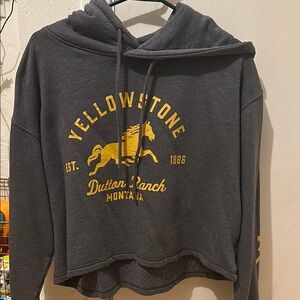 Wrangler Yellowstone cropped hoodie